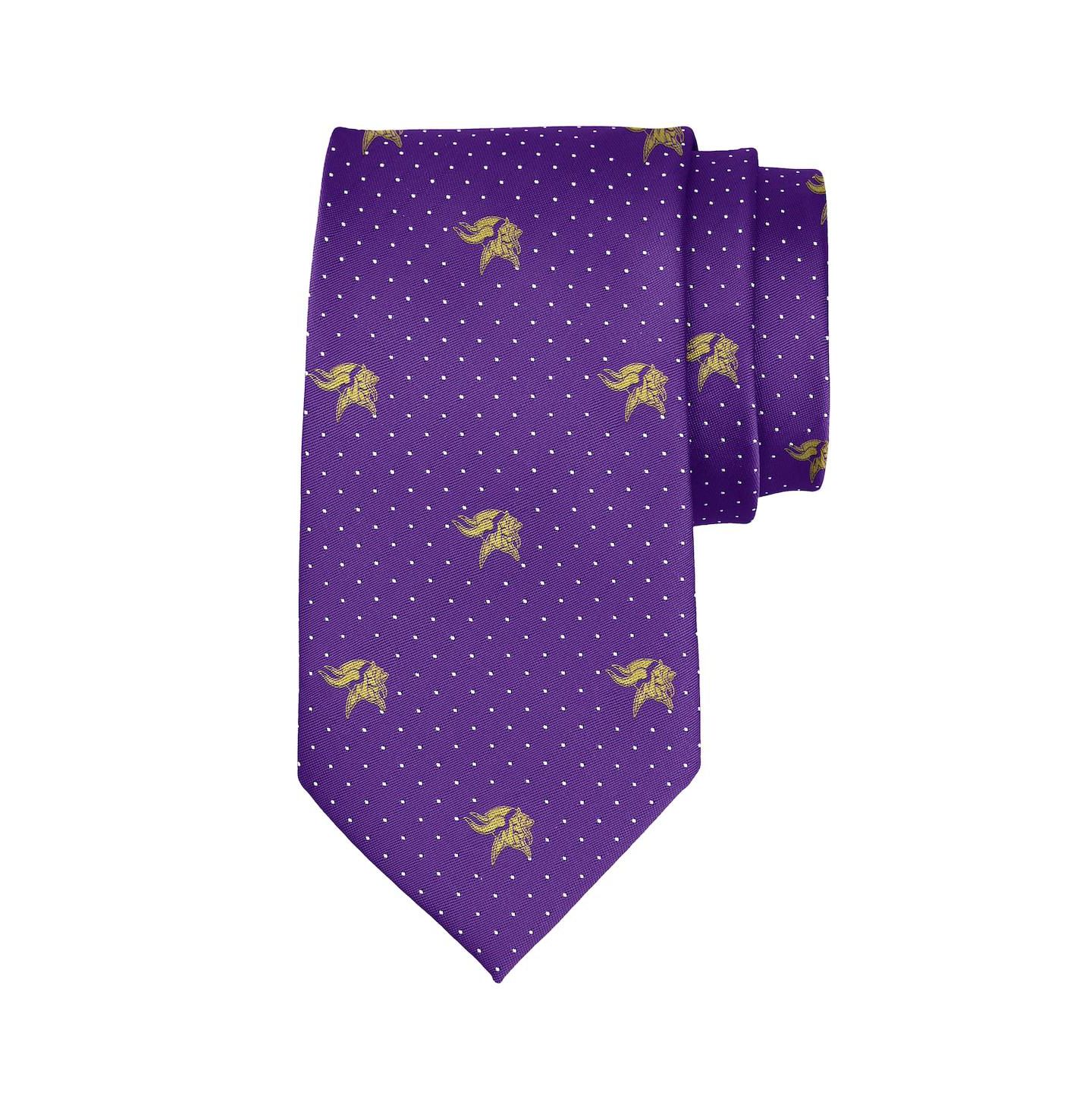 Мужские галстуки J. Palmer Minnesota Vikings Game Day Polka Dot Tie — фото 2