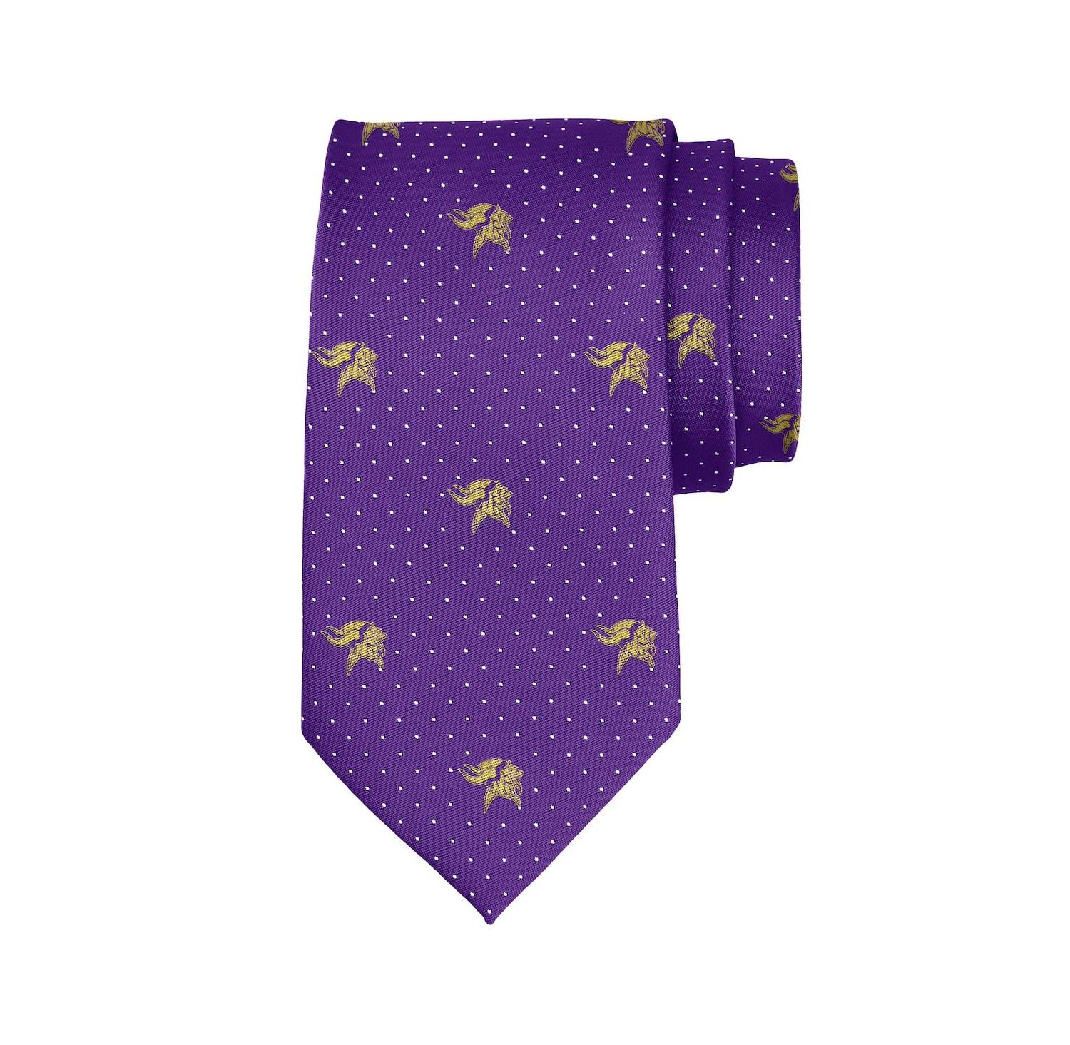 Men's Minnesota Vikings Game Day Polka Dot Tie