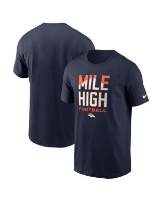 Men's Navy Denver Broncos Mile High Football T-Shirt