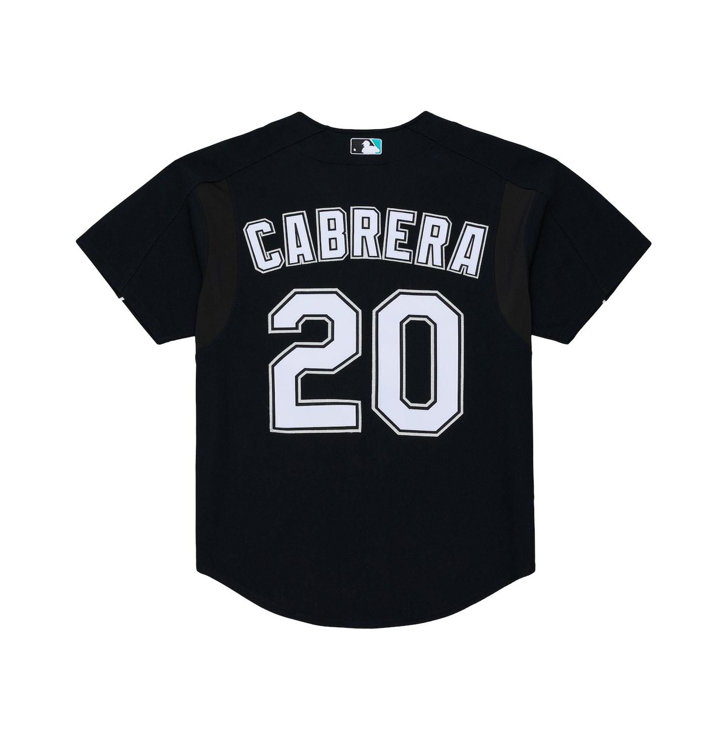 Мужская рубашка-джерси Mitchell & Ness Miguel Cabrera Florida Marlins 2003, Black — фото 3