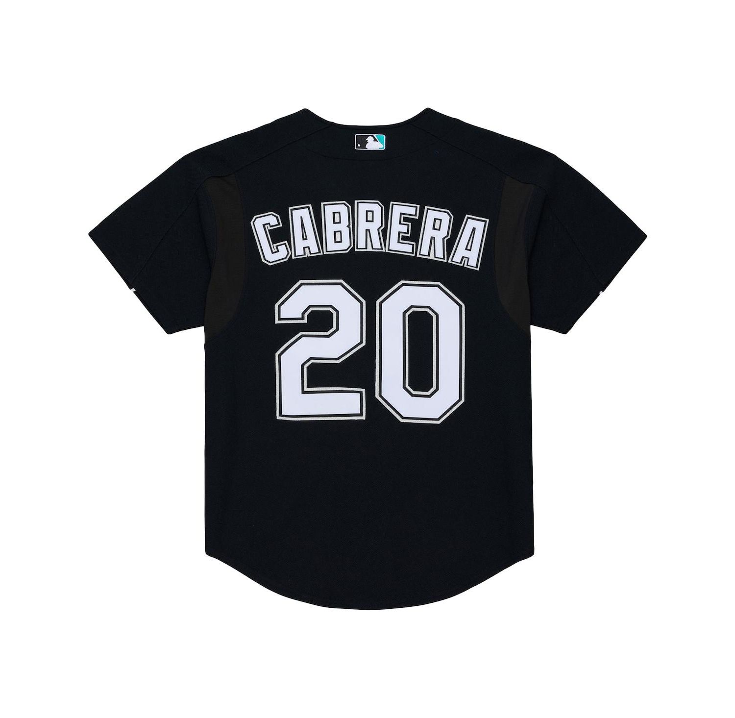 Men's Miguel Cabrera Black Florida Marlins 2003 Cooperstown Mesh Batting Practice Button-Up Jersey