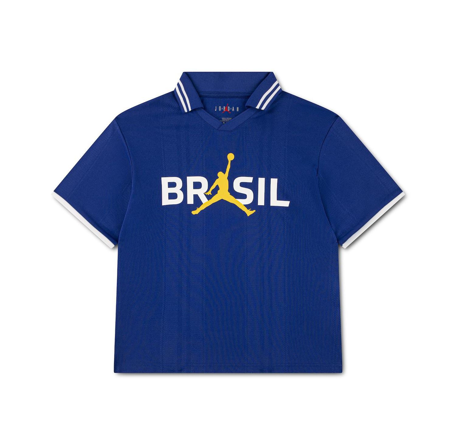 Big Boys and Girls Jordan Royal Brazil National Team Polo Shirt