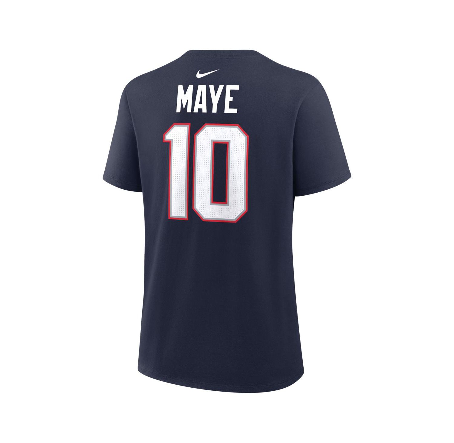 Women's Drake Maye Navy New England Patriots Player Name & Number T-Shirt