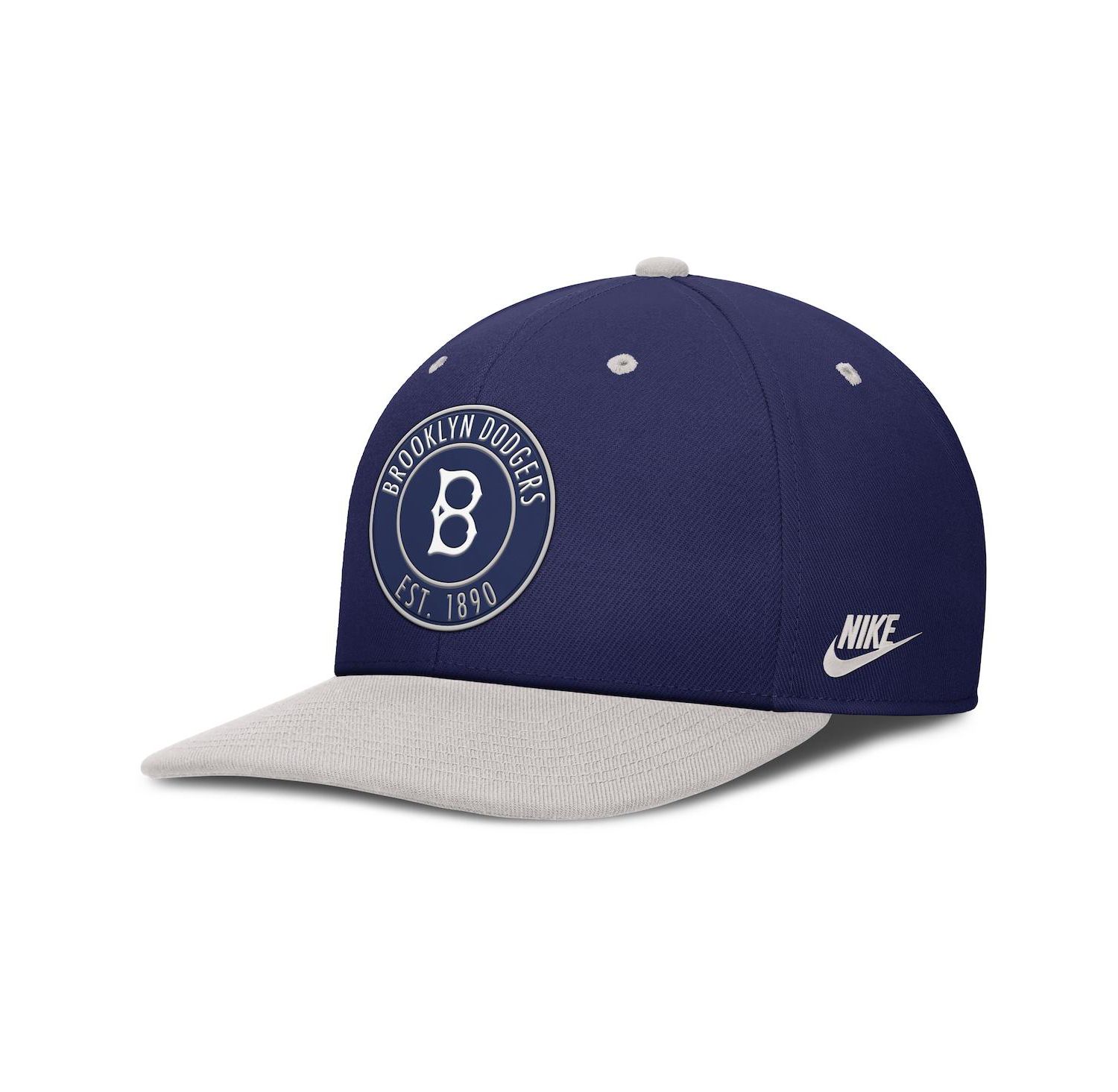 Men's Navy/Silver Brooklyn Dodgers Cooperstown Collection Pro Dri-FIT Snapback Hat