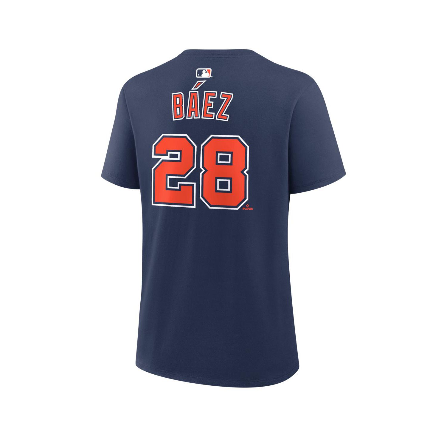 Women's Javier Báez Navy Detroit Tigers Name & Number T-Shirt