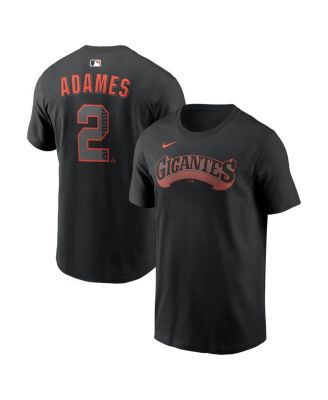 Men's Willy Adames Black San Francisco Giants Alternate Name & Number T-Shirt