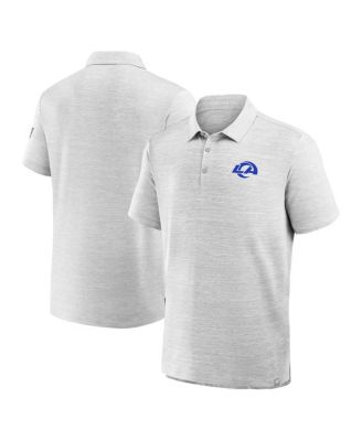 Men's Heather Gray Los Angeles Rams Clutch Polo Shirt