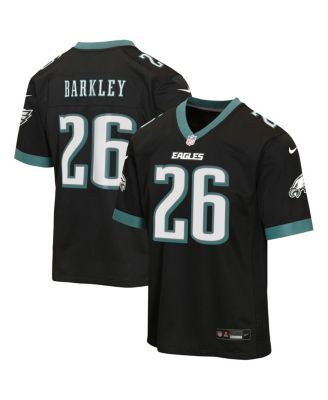 Big Boys and Girls Saquon Barkley Black Philadelphia Eagles Alternate Game Jersey