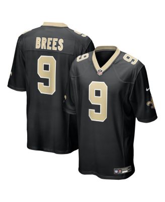Men's Drew Brees Black New Orleans Saints Team Game Jersey