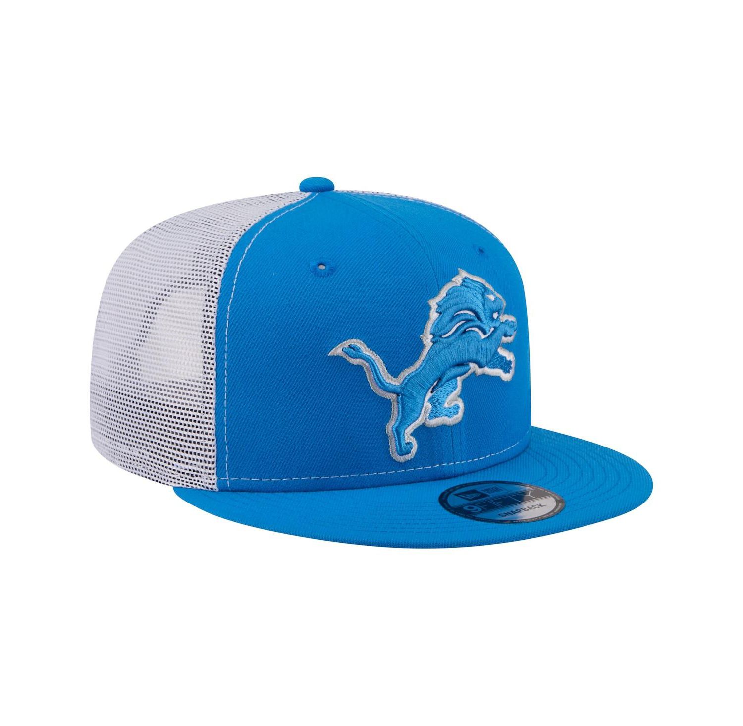 Men's Blue Detroit Lions Core Team 9FIFTY Trucker Snapback Hat