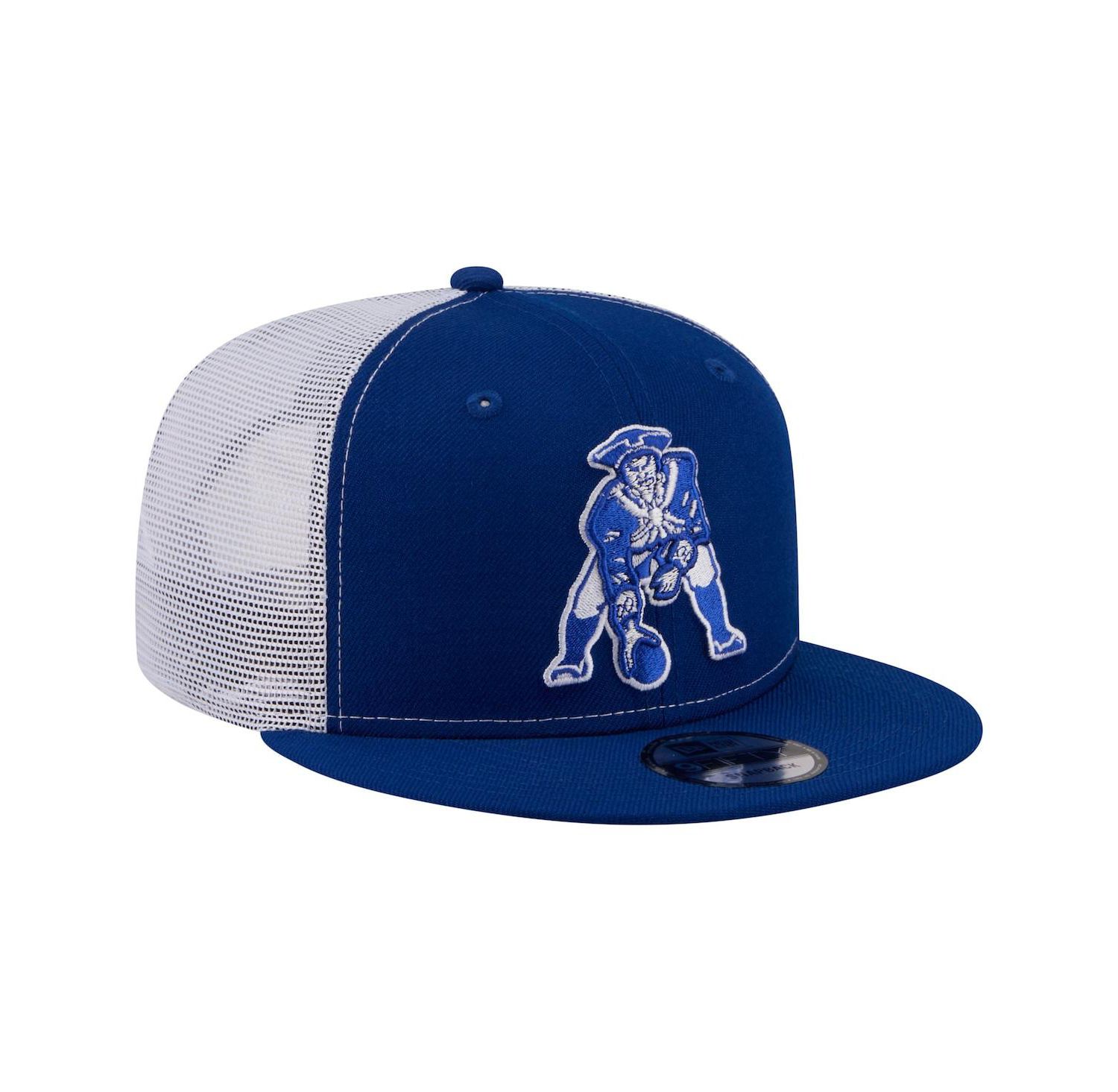 Men's Royal New England Patriots Core Team 9FIFTY Trucker Snapback Hat