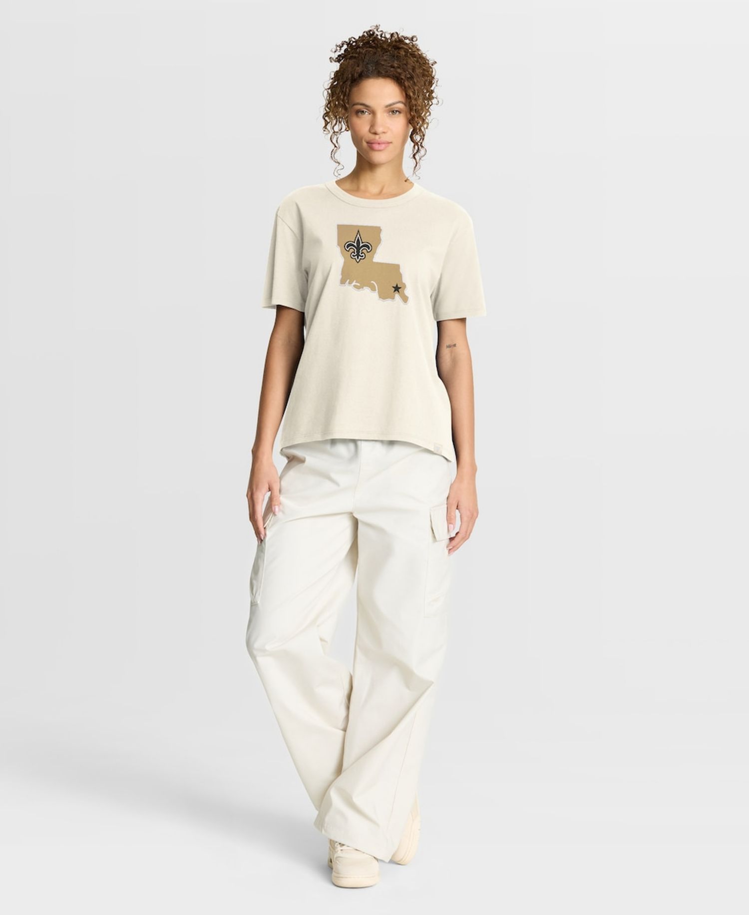 Women's Cream New Orleans Saints Dove Legacy T-Shirt