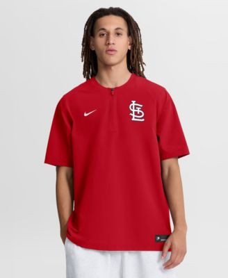 Men's Red St. Louis Cardinals Authentic Collection Dri-FIT Quarter-Zip Windshirt