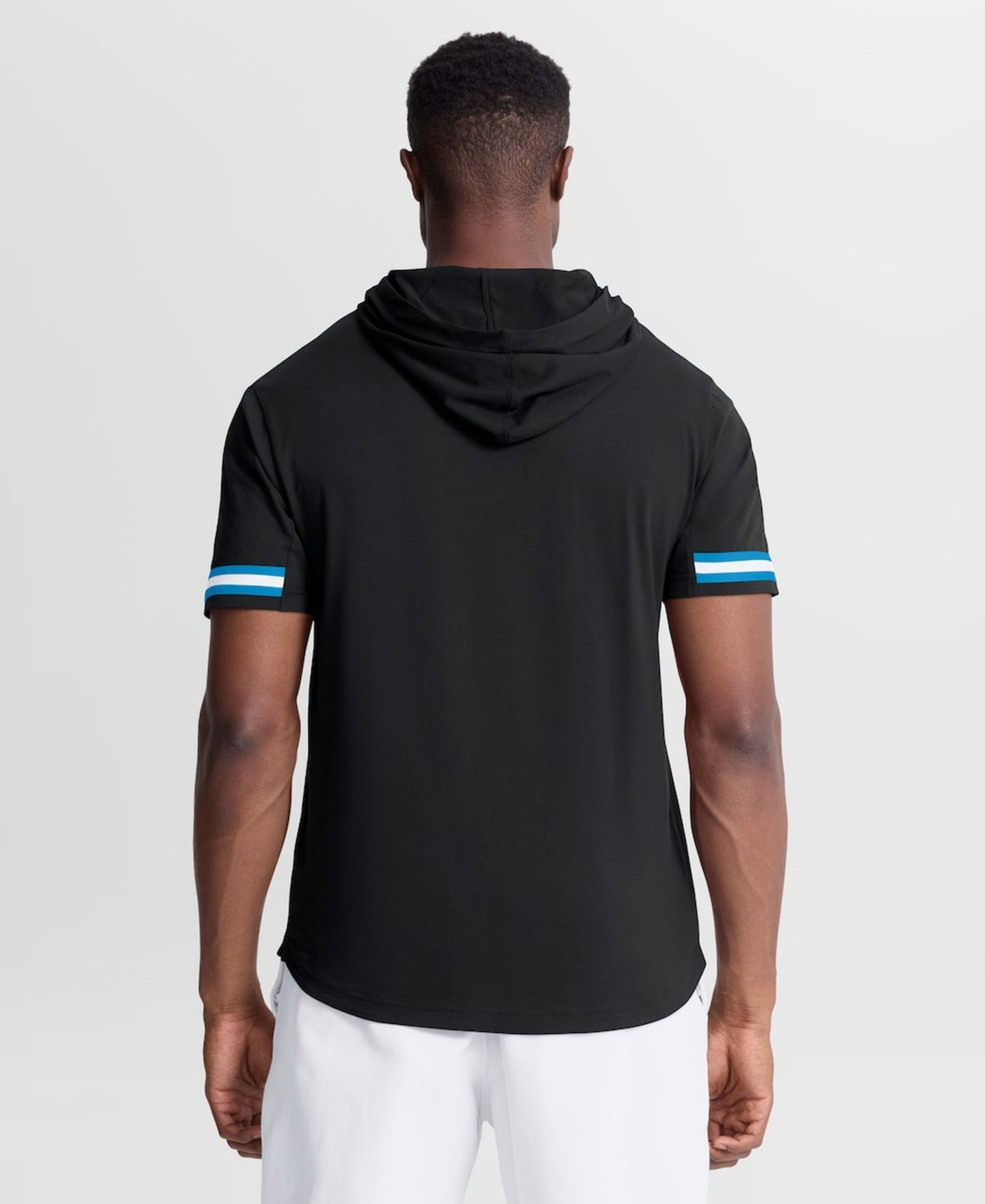 Мужская футболка Fanatics Black Carolina Panthers Optimal Play Short Sleeve Hooded — фото 4