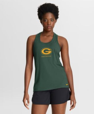 Women's Green Green Bay Packers Hurry Up Tri-Blend Dri-FIT Tank Top