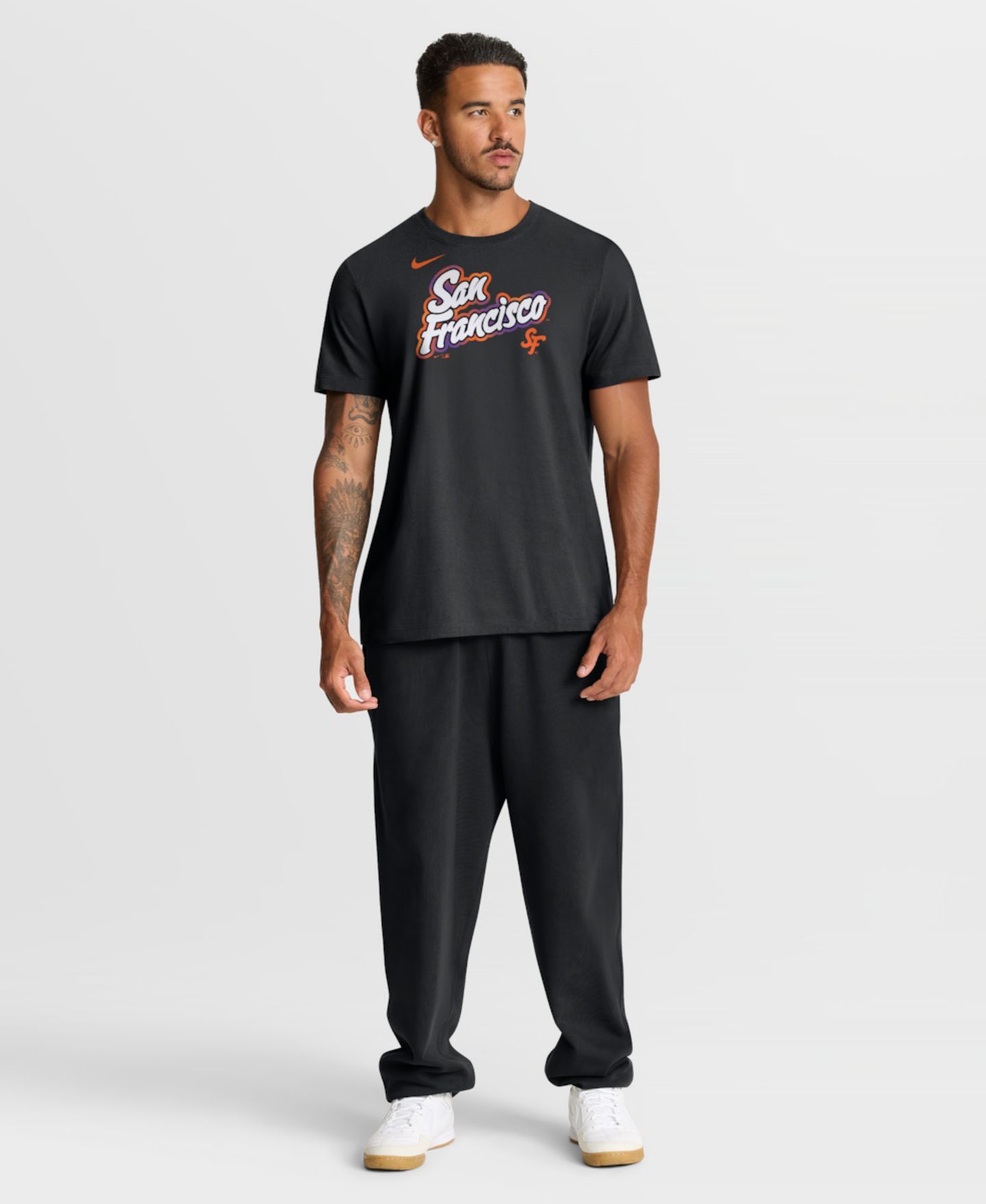 Мужская футболка Nike Black San Francisco Giants City Connect Wordmark — фото 5
