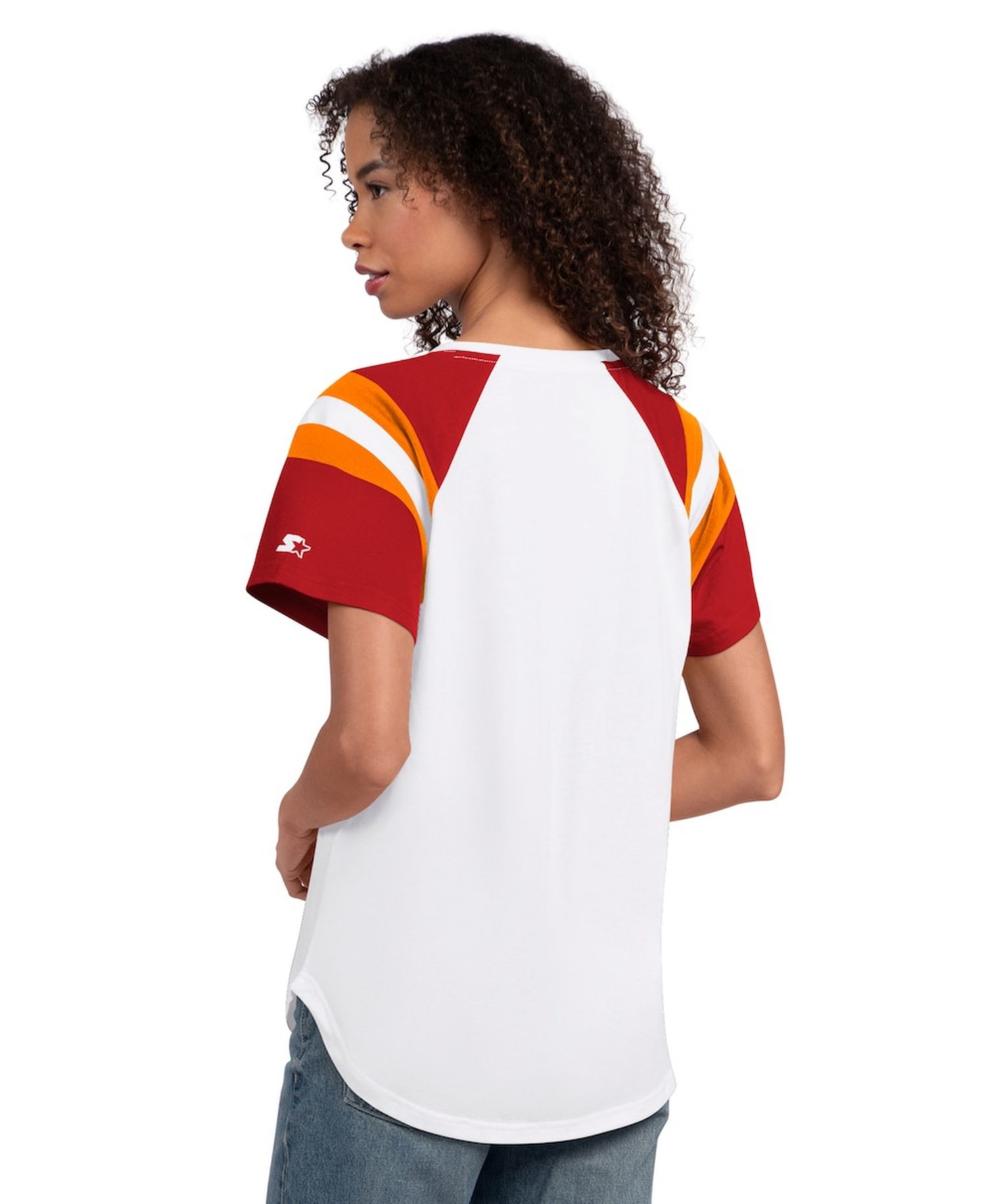 Women's White Tampa Bay Buccaneers Game On Notch Neck T-Shirt