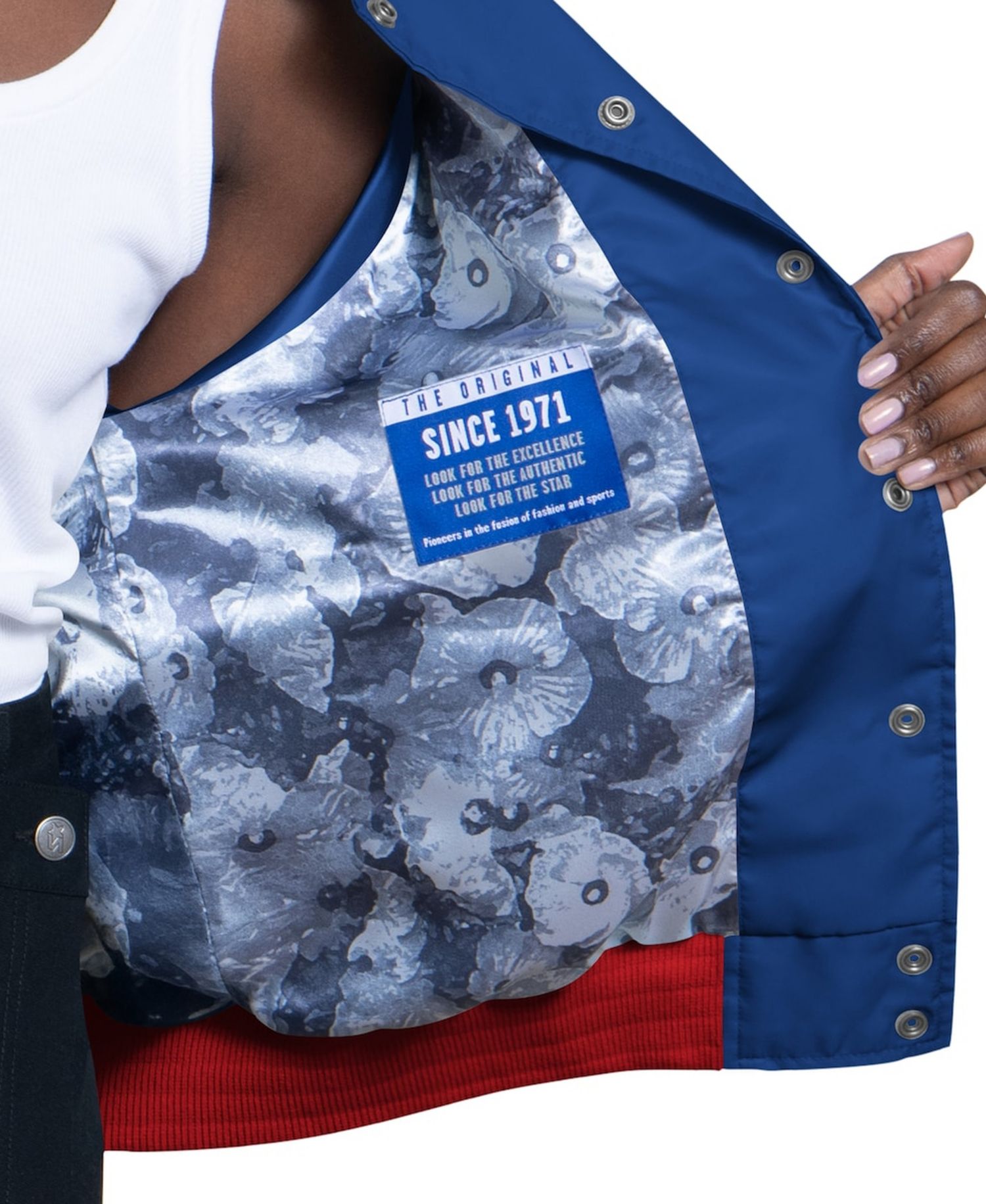 Women's Royal/White Buffalo Bills Raglan Blitz Full-Snap Varsity Jacket