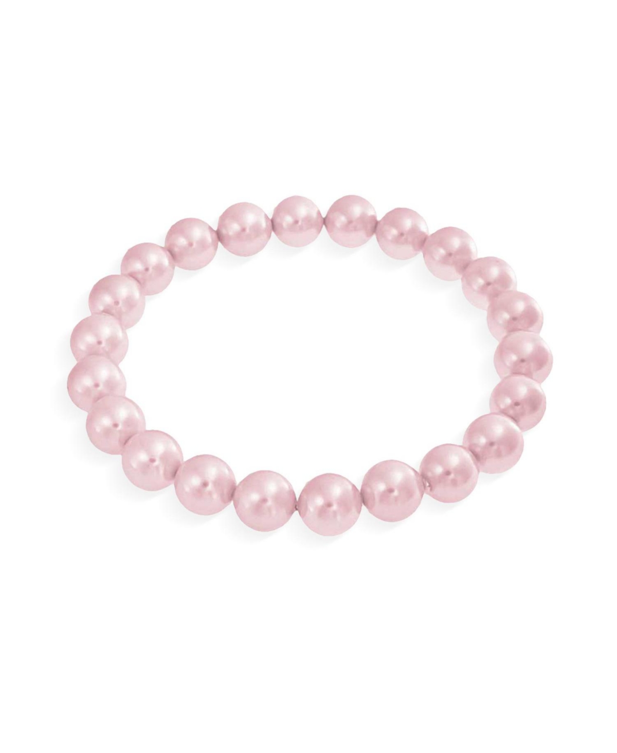 Bling Jewelry Classic Statement Faux Pearl Stackable Stretch Bracelet with 10MM Beads