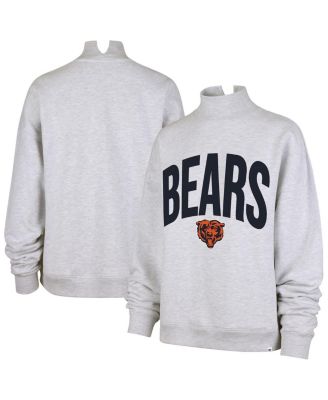 Women's Gray Chicago Bears Subtle Muse Mock Neck Sweatshirt