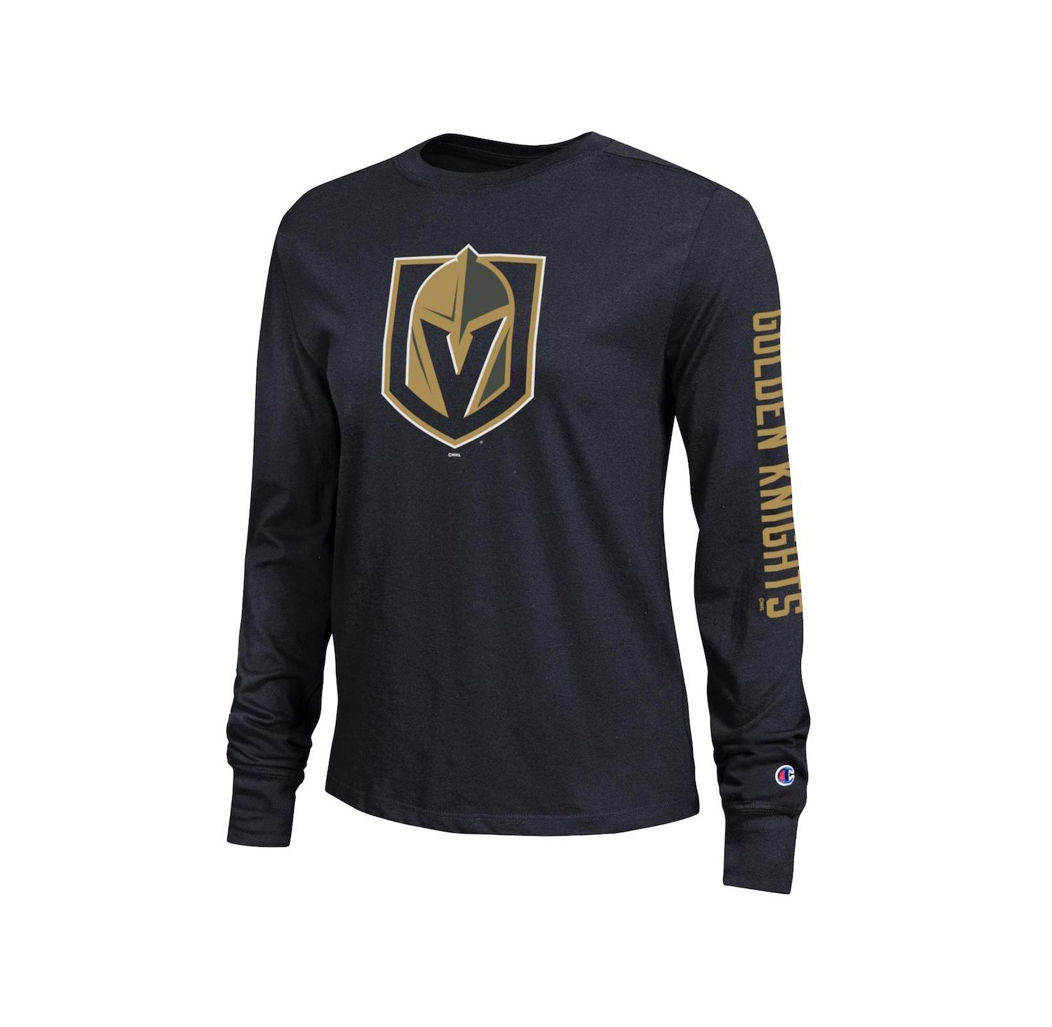 Women's Black Vegas Golden Knights 2-Hit Long Sleeve T-Shirt