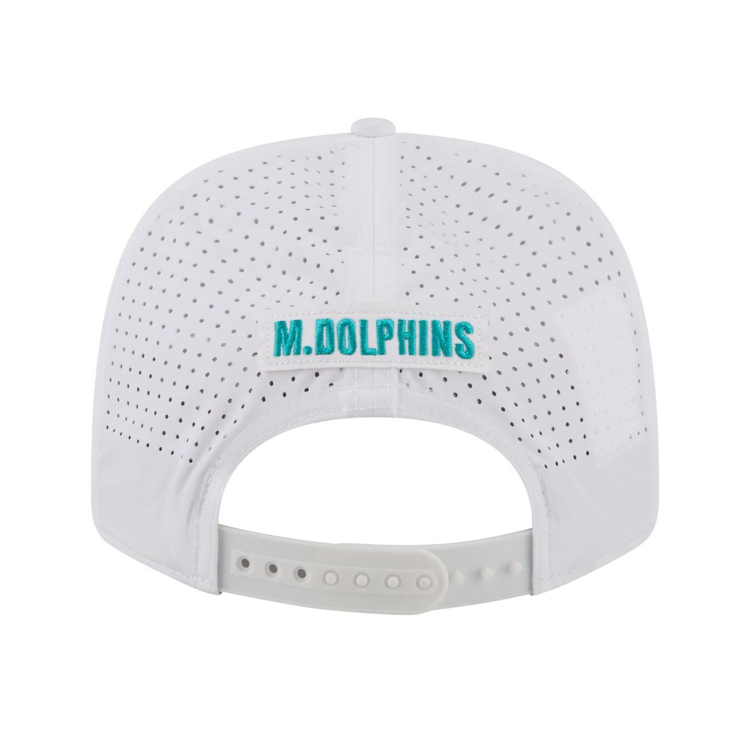 Men's White Miami Dolphins Name Plate 9SEVENTY Adjustable Hat