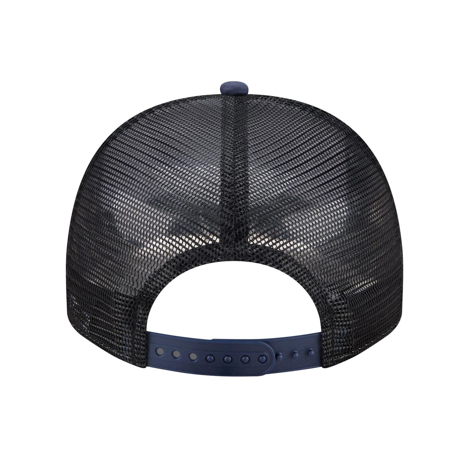 Men's White/Navy New York Yankees Foodie A-Frame 9FIFTY Trucker Snapback Hat
