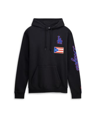 Men's Black Los Angeles Dodgers Puerto Rico Country Flag Hoodie