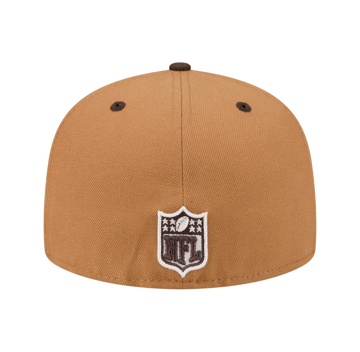 Men's Light Brown/Dark Brown Kansas City Chiefs Two-Tone Walnut 59FIFTY Fitted Hat