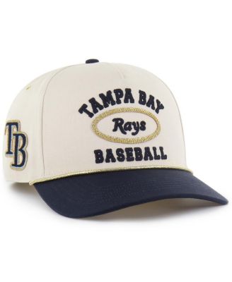 Men's x Natural/Navy Tampa Bay Rays Glitter Rope Hitch Adjustable Hat