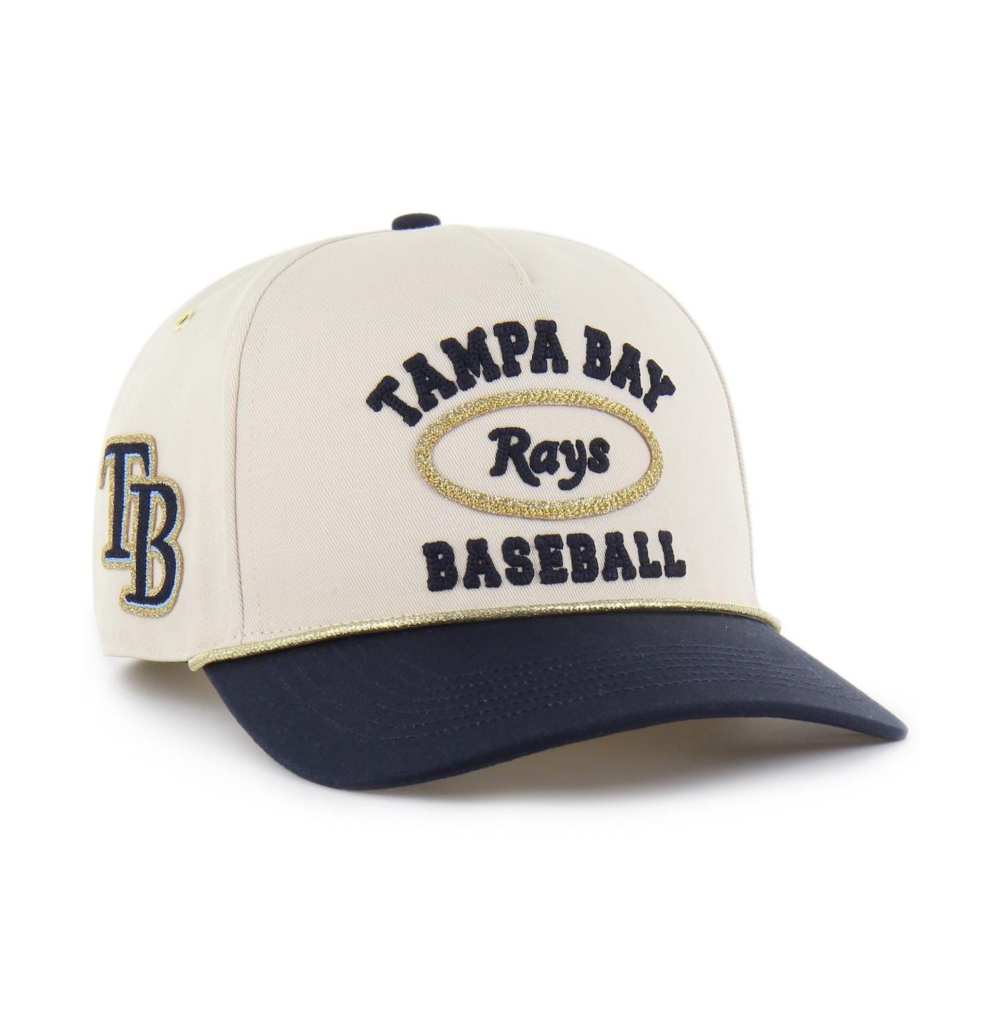 Мужская кепка '47 Brand x Natural/Navy Tampa Bay Rays Glitter Rope Hitch Adjustable Hat — фото 1
