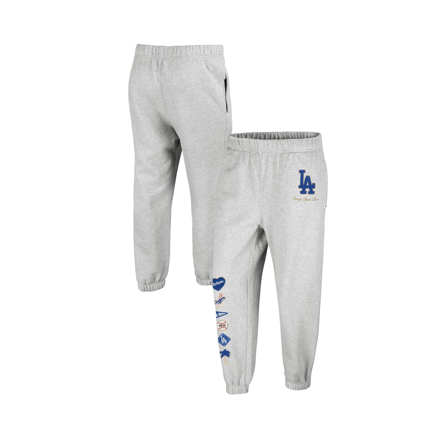Women's x Heather Gray Los Angeles Dodgers Venice Jogger Pants