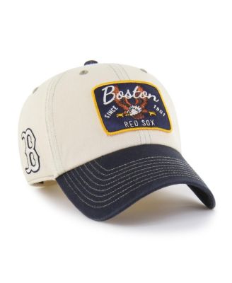 Men's Natural/Navy Boston Red Sox Keepsake Collection Clean Up Adjustable Hat