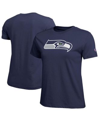 Women's Navy Seattle Seahawks Logo T-Shirt