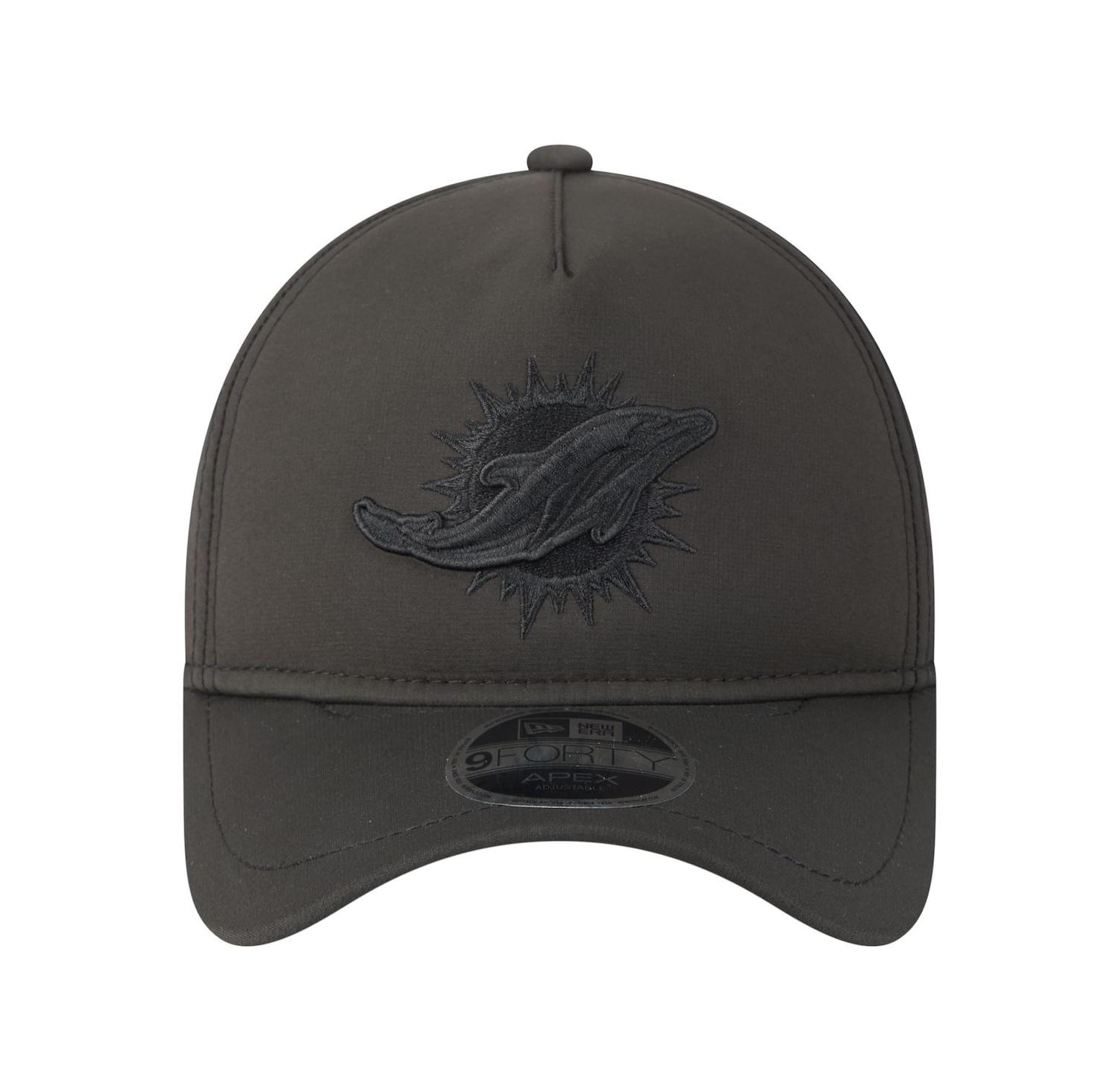 Men's Black Miami Dolphins Apex 9FORTY Adjustable Hat