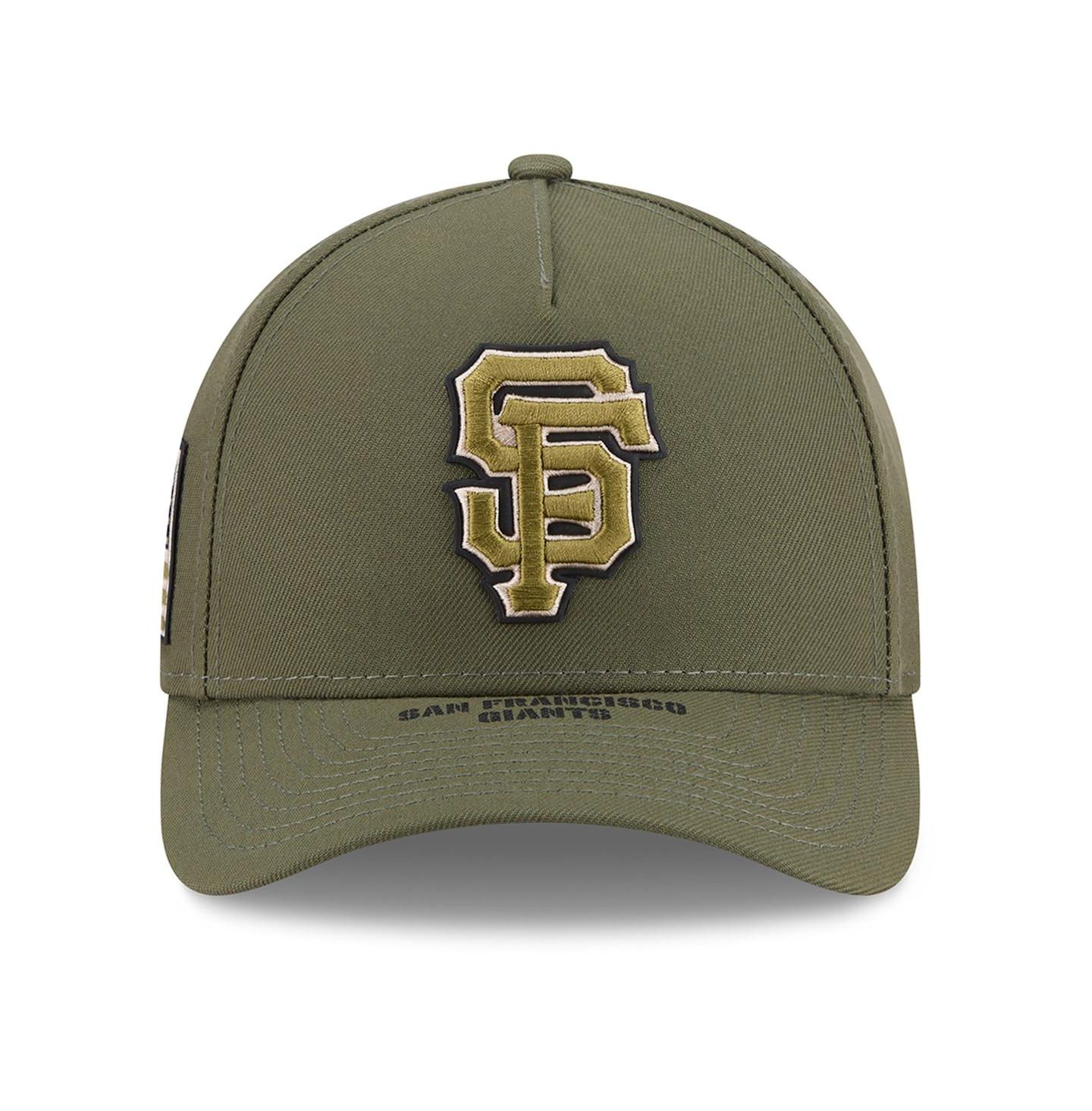 Детская кепка New Era Olive San Francisco Giants 2026 Armed Forces Day 9FORTY M-Crown Adjustable Hat — фото 5