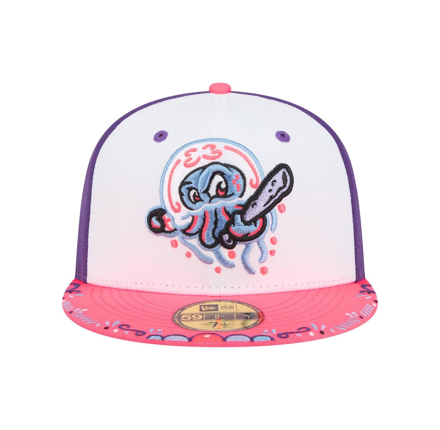 Men's White/Pink Jersey Shore BlueClaws 2026 Copa De La Diversion 59FIFTY Fitted Hat