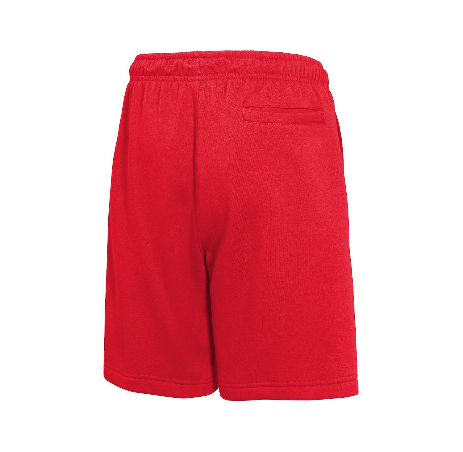 Big Boys and Girls Red Chicago Bulls Courtside Club Fleece Shorts