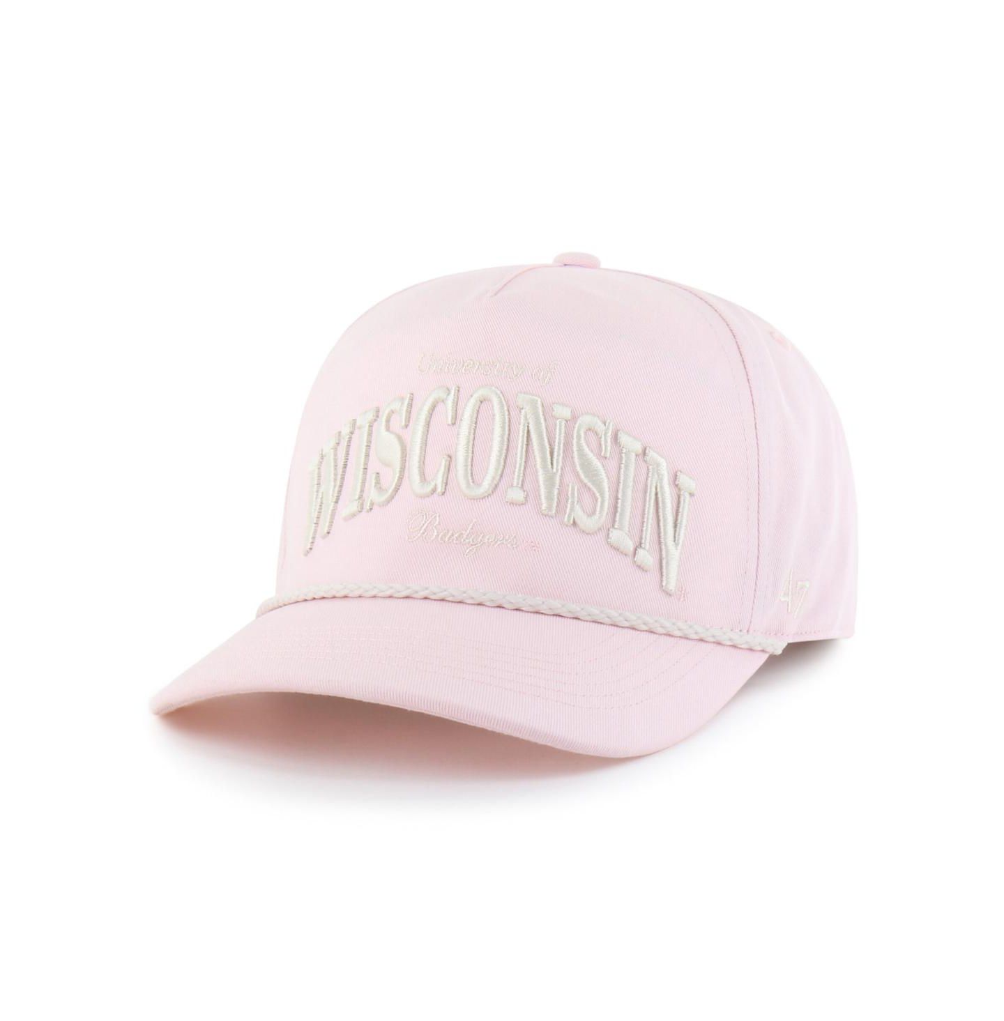 Мужская кепка '47 Brand Light Pink Wisconsin Badgers Gelato Hitch Adjustable Hat — фото 1