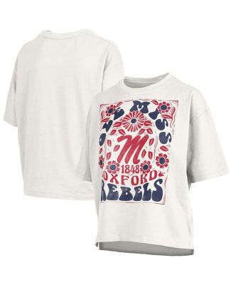 Women's White Ole Miss Rebels Harmony Oversized Slub T-Shirt
