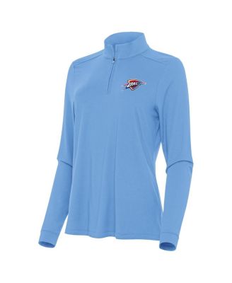 Women's Light Blue Oklahoma City Thunder Intent Quarter-Zip Top