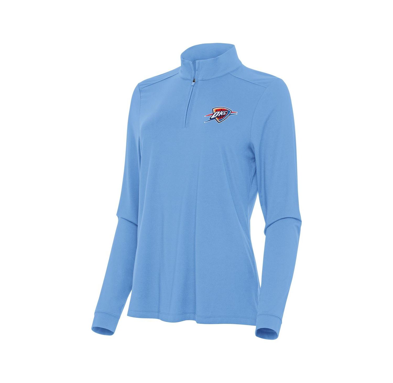 Women's Light Blue Oklahoma City Thunder Intent Quarter-Zip Top