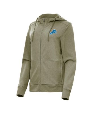 Women's Heather Olive Detroit Lions Seeker Full-Zip Hoodie Jacket