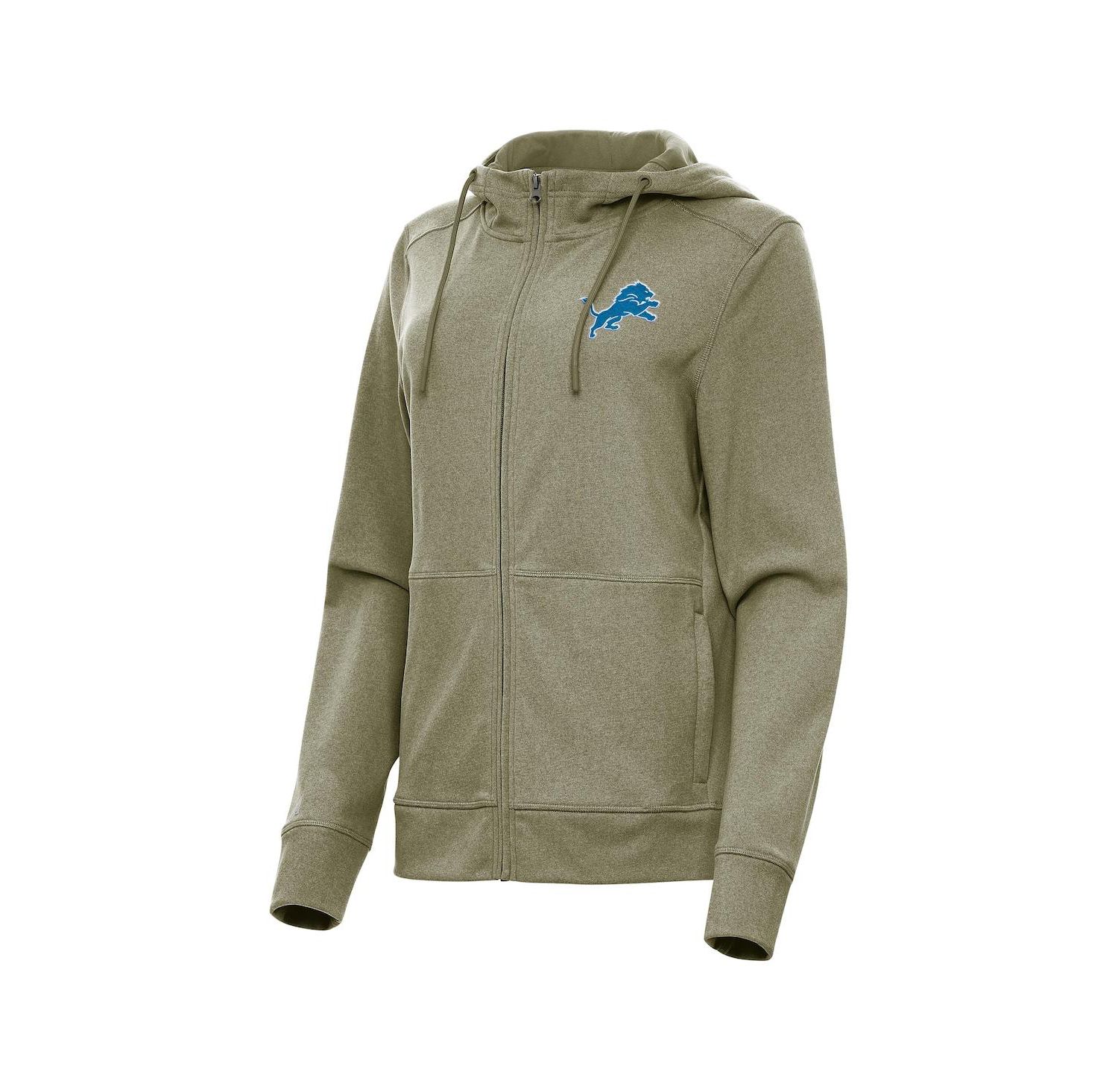 Women's Heather Olive Detroit Lions Seeker Full-Zip Hoodie Jacket