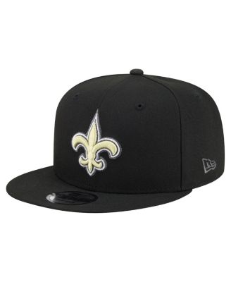 Men's Black New Orleans Saints 9FIFTY Snapback Hat