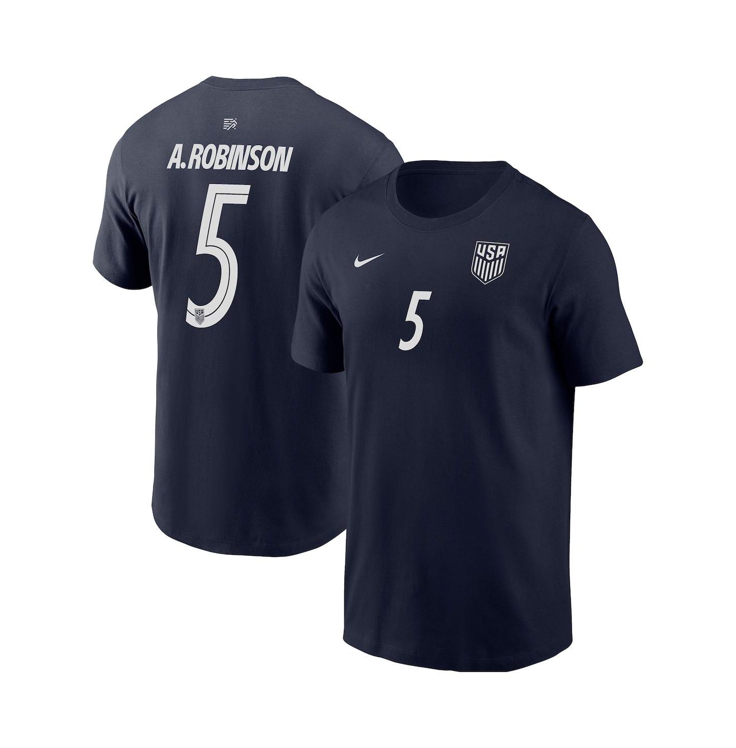 Мужская футболка Nike Antonee Robinson Navy Usmnt Away Name & Number — фото 1