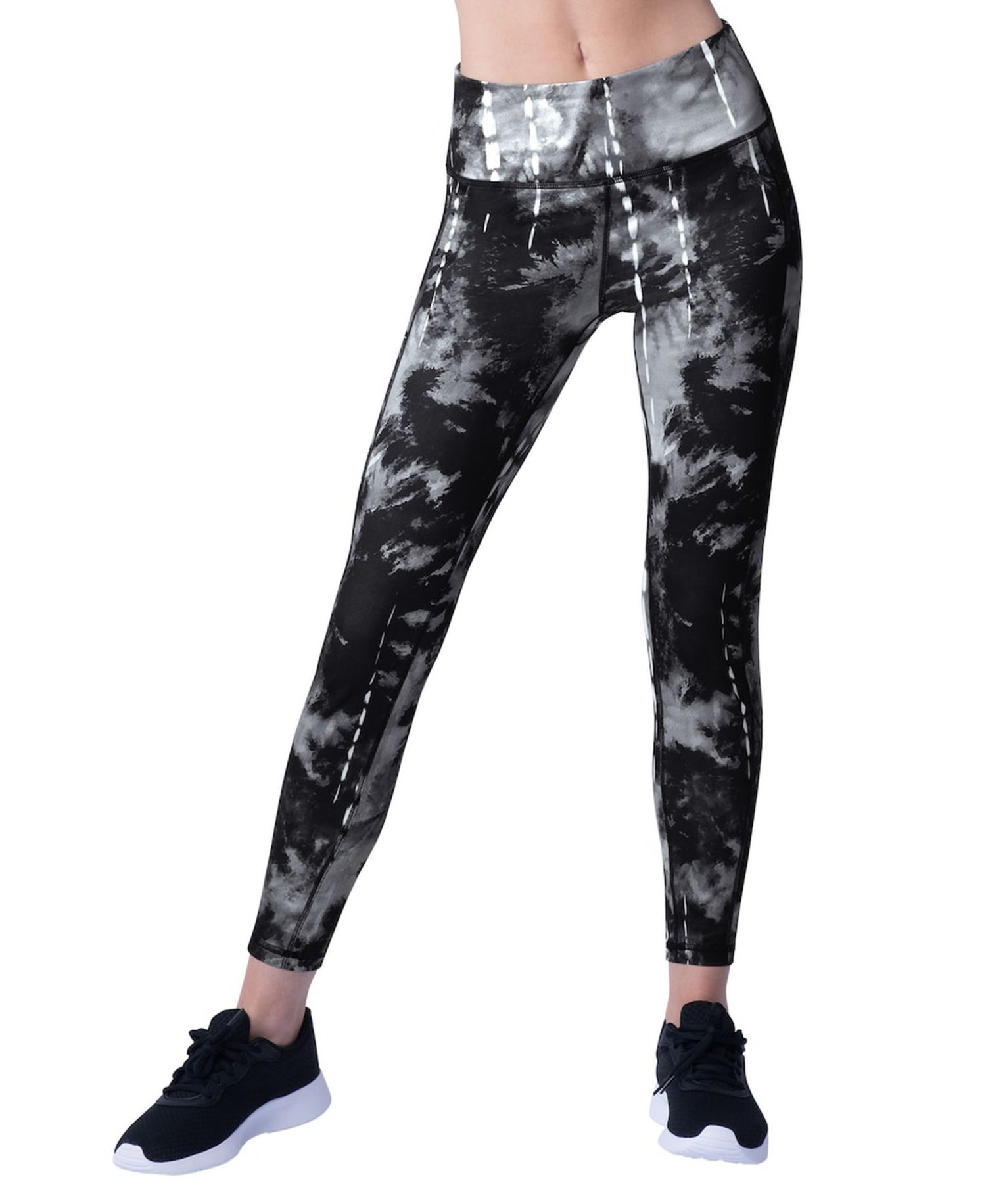 Women's Black New Orleans Saints Serena Tie-Dye Leggings
