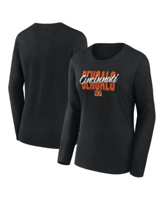 Women's Black Cincinnati Bengals Grip Long Sleeve T-Shirt