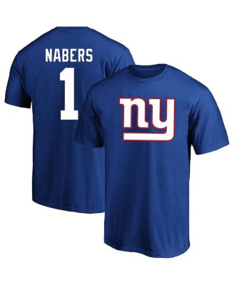 Men's Malik Nabers Royal New York Giants Big & Tall Player Name & Number T-Shirt