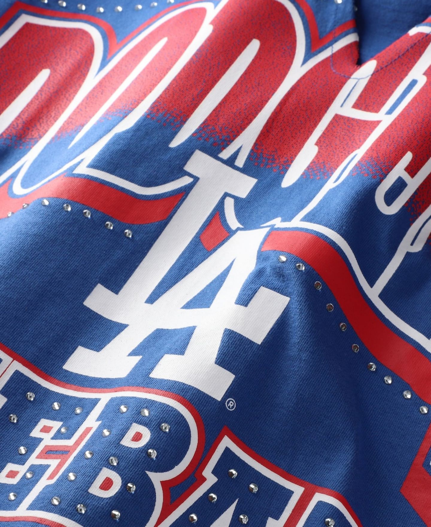 Женская футболка '47 Brand Royal Los Angeles Dodgers Plus Size Win Big Oversized Notch-Neck — фото 2